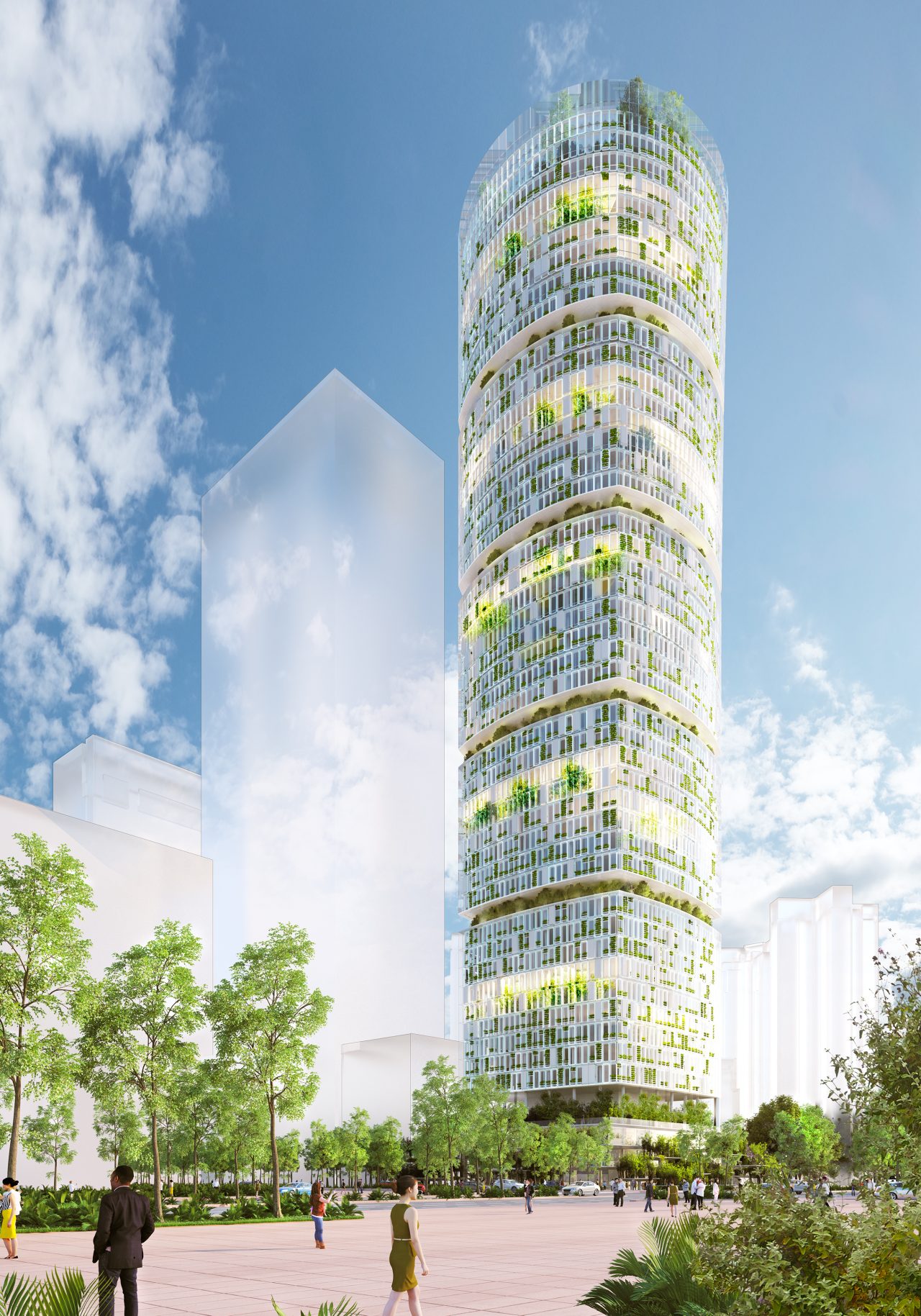 Rinnovabili • Il grattacielo fattoria idroponica Jian Mu Tower (CREDITS CRA-Carlo Ratti Associati)