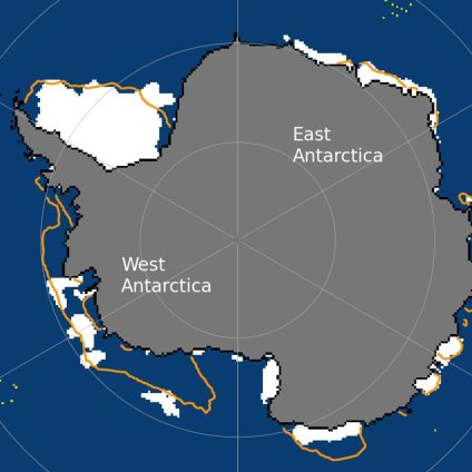 Rinnovabili • Ghiaccio marino in Antartide: record negativo, solo 1,79 mln km2