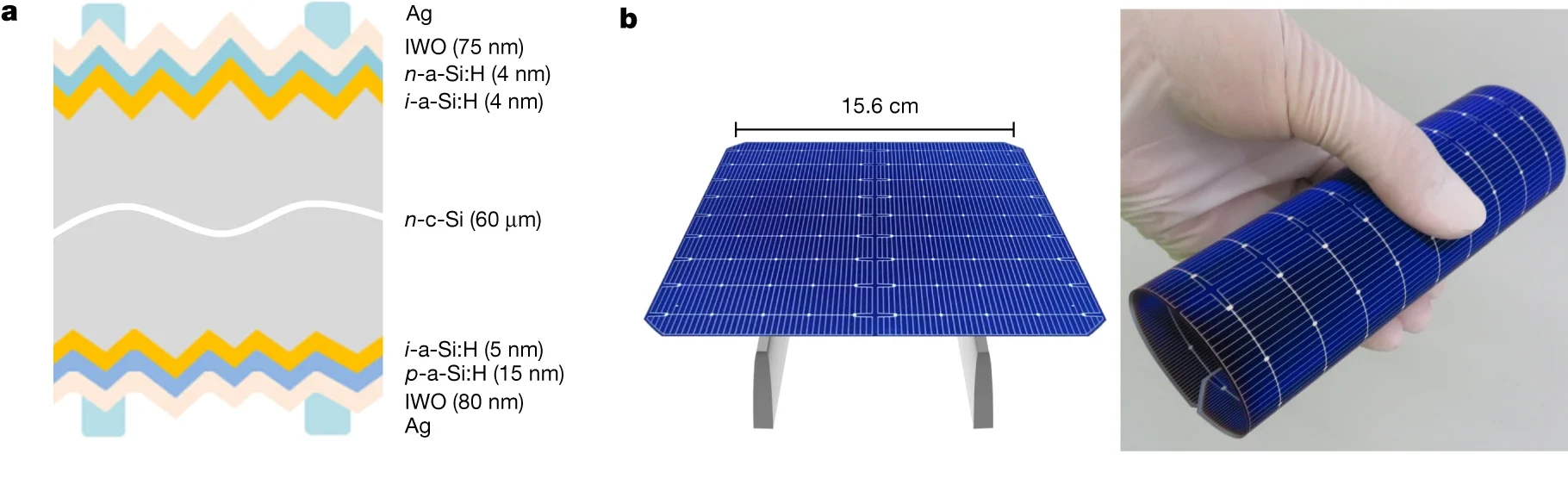 celle solari flessibili in silicio cristallino