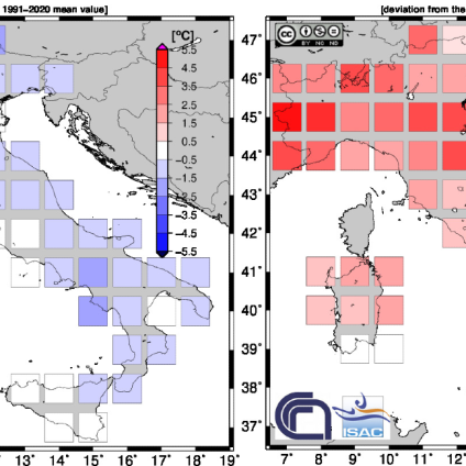 Rinnovabili • Clima Italia aprile 2023: -0,57°C, ma non è un anno fresco