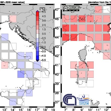 Rinnovabili • Clima Italia maggio 2023: il riscaldamento rallenta, -0,14°C