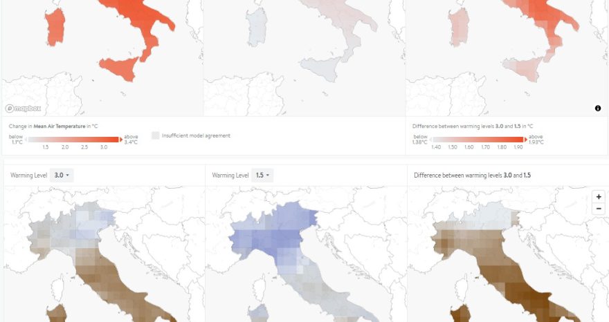 Rinnovabili • Impatto climate change in Italia: tutti i cambiamenti al 2100