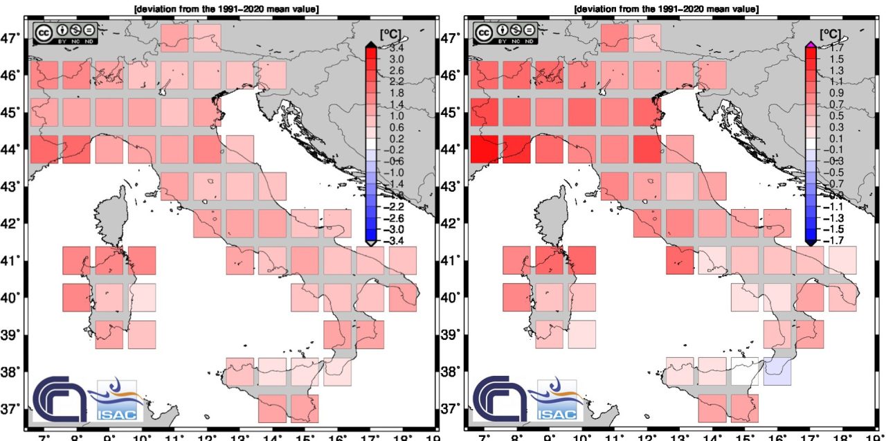 Rinnovabili • Clima Italia estate 2023: +1,04°C di riscaldamento globale