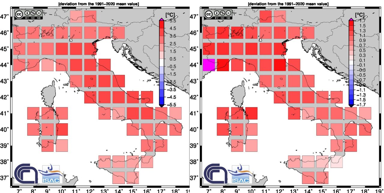 Rinnovabili • Clima Italia ottobre 2023: record con +3,14 gradi di riscaldamento globale