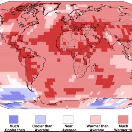 Rinnovabili • Riscaldamento globale 2023: NOAA, 33% di probabilità che il 2024 sarà più caldo