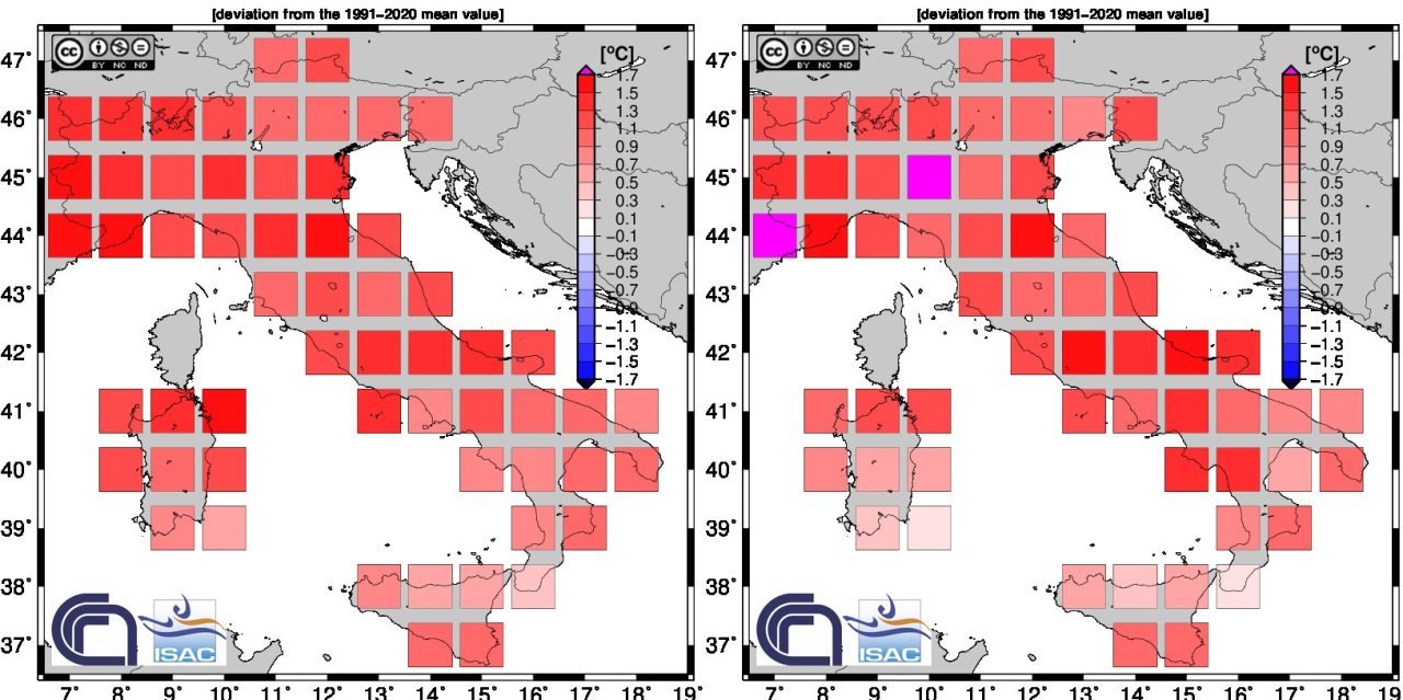 Rinnovabili • Riscaldamento globale Italia 2023: +1,12°C, è il 2° anno più caldo