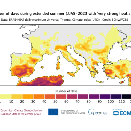 Rinnovabili • Stato del Clima 2023: Copernicus, in Europa è allarme stress da caldo