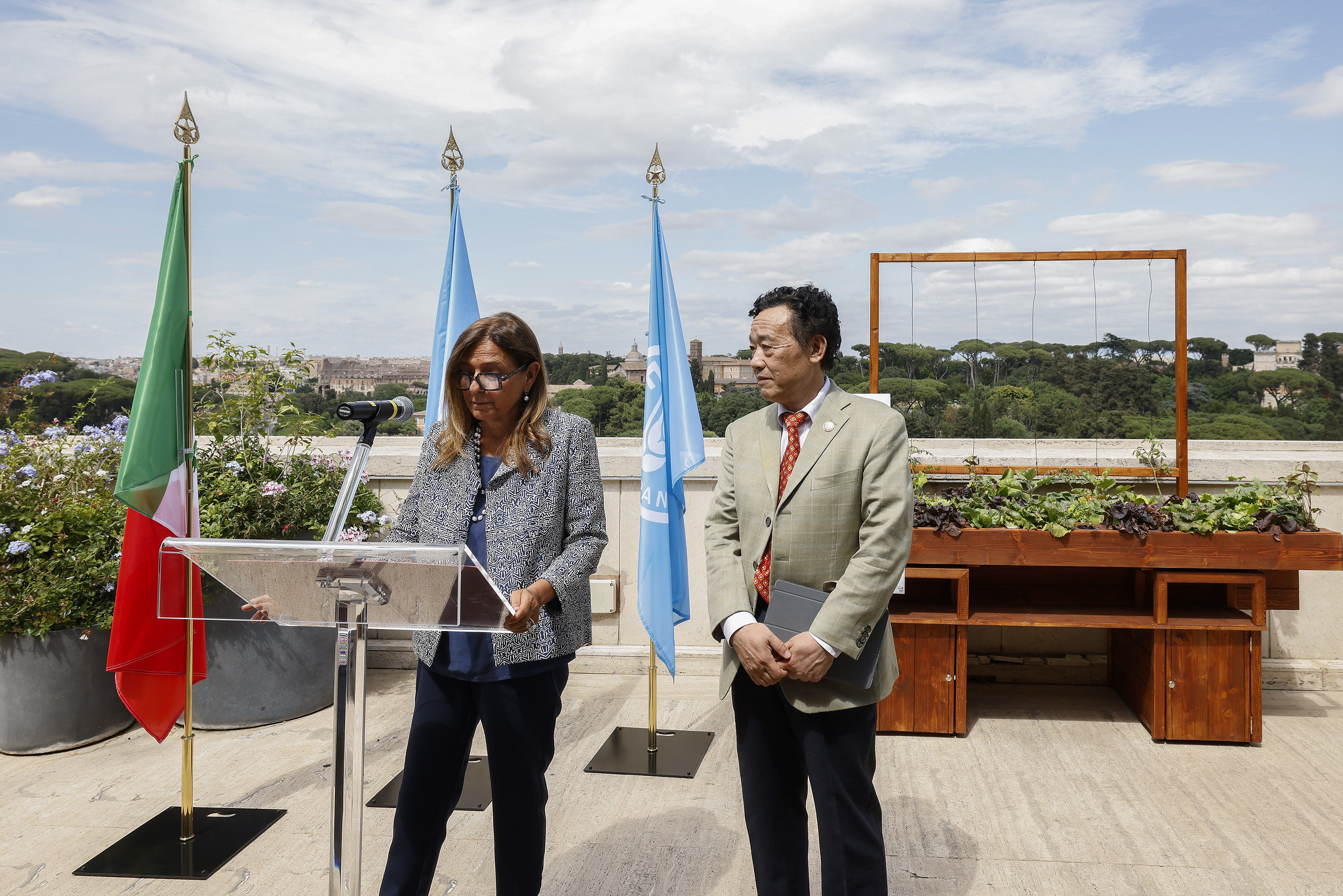 Giardino idroponico alla FAO