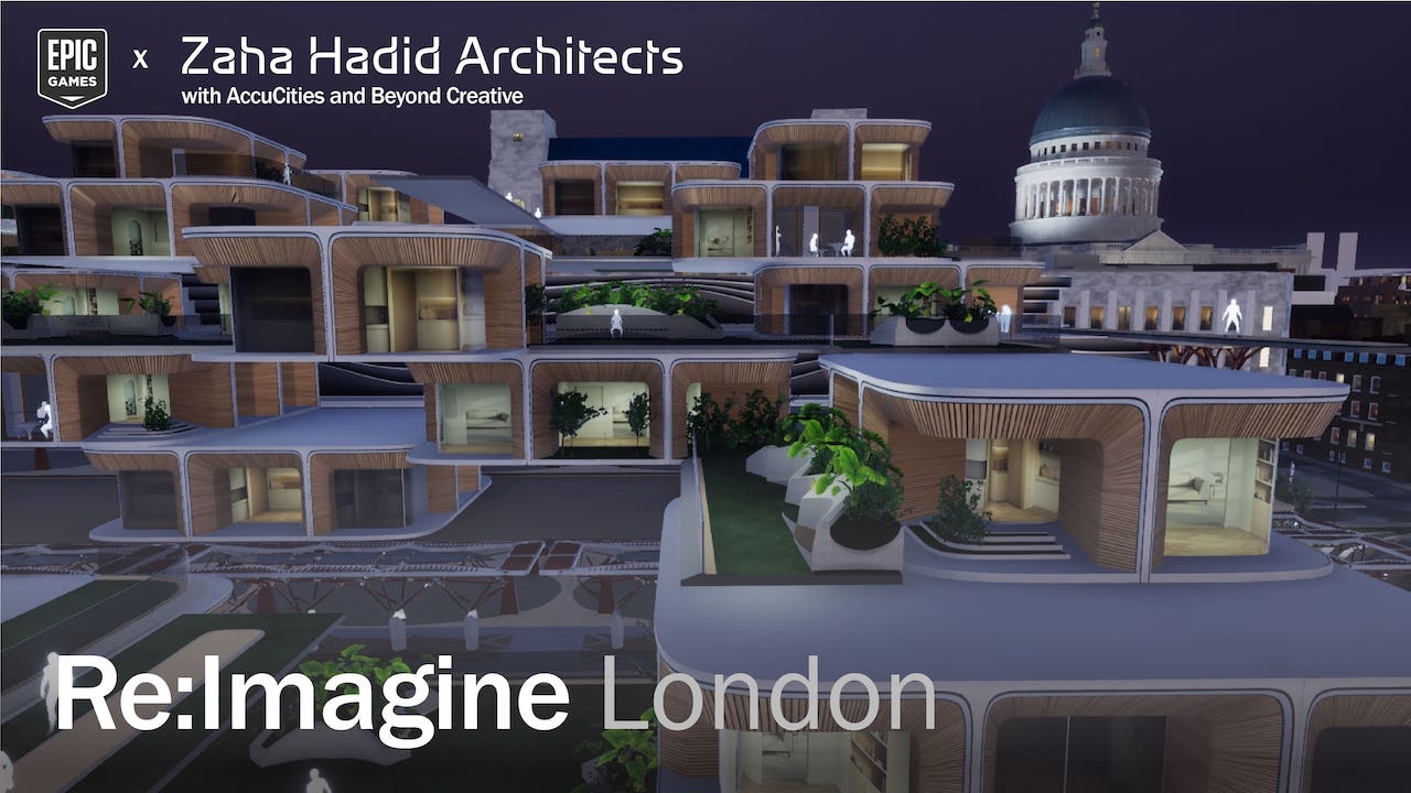 RE Image London, riprogettare Londra nel Metaverso,©zaha hadid architects