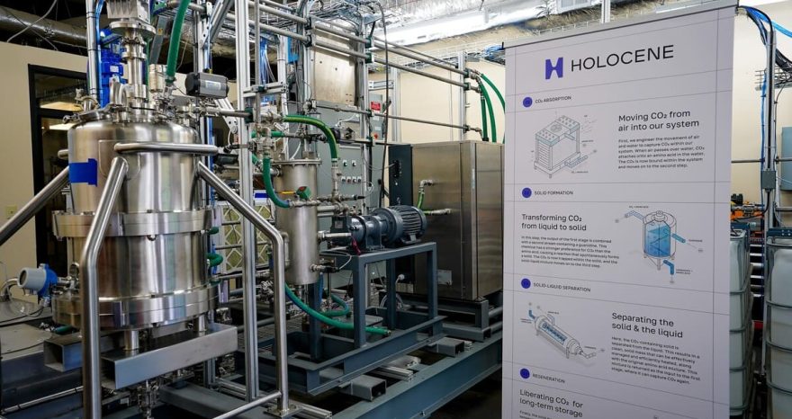 Rinnovabili • Cattura diretta dall’aria di CO2: start-up Holocene promette 100 $/t