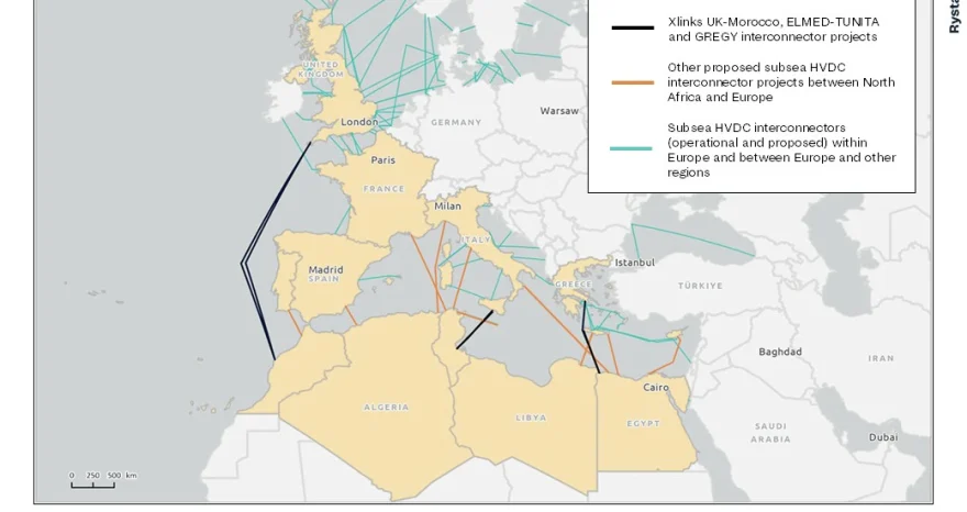 Rinnovabili • Energia pulita dal Nord Africa all’Europa, fino a 24 GW con nuovi interconnector