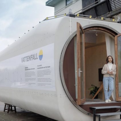 Rinnovabili • Riciclo turbine eoliche: Vattenfall trasforma la navicella in una tiny house