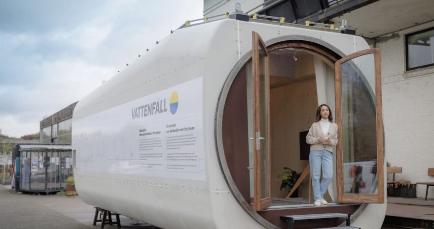 Rinnovabili • Riciclo turbine eoliche: Vattenfall trasforma la navicella in una tiny house