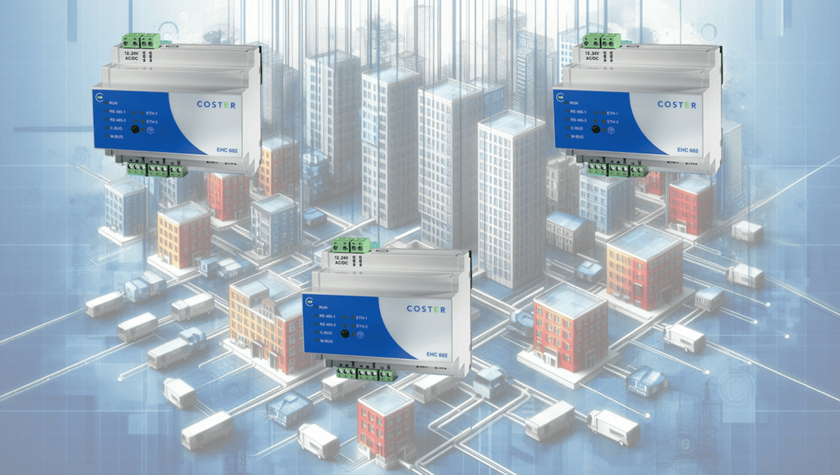 Connettività esterna tramite EDGE computing per la Smart City, l’EHC 602 di COSTER in cui è possibile attivare il BMS WebGarage.Fonte: foto AI e COSTER