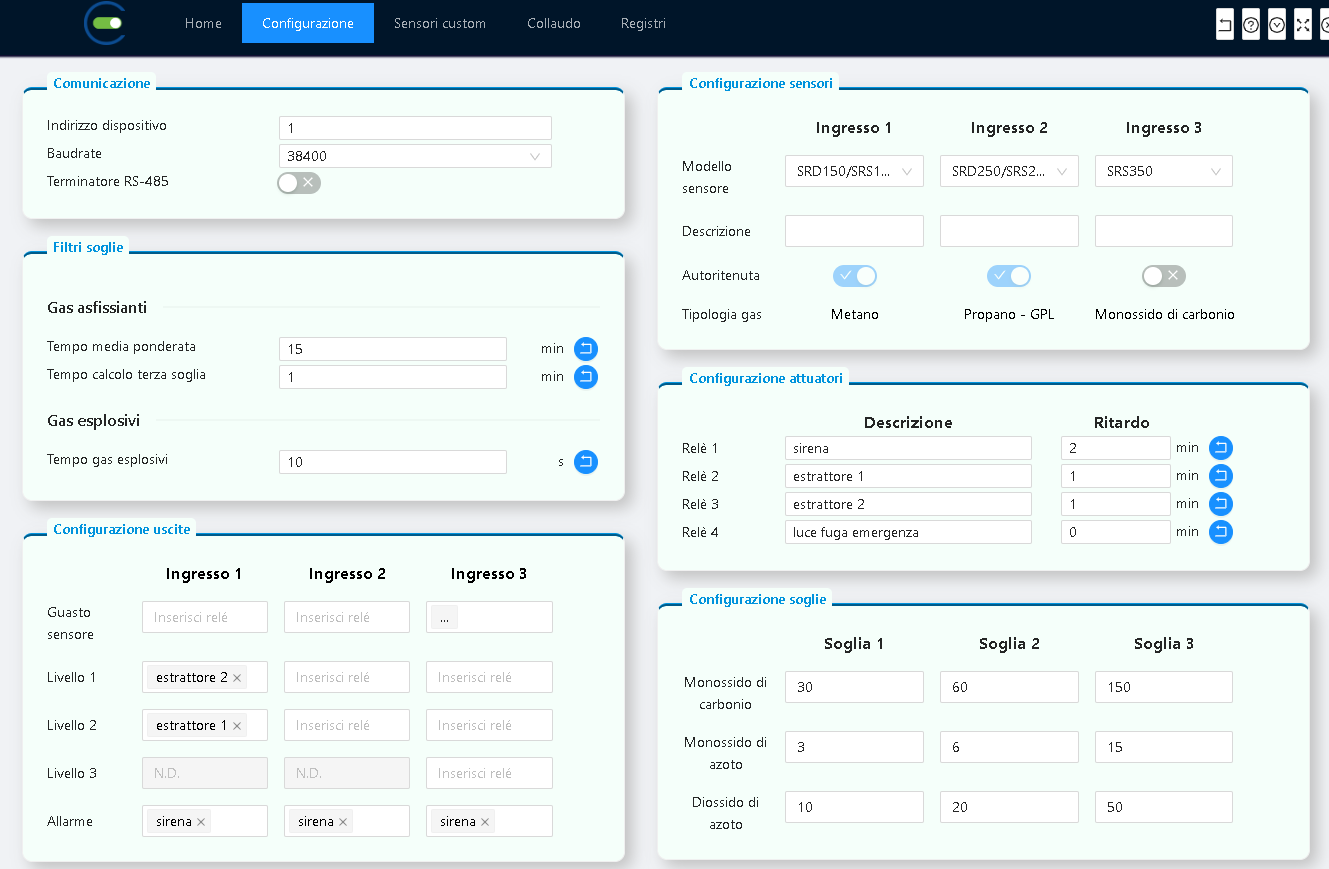 Telecontrollo di un RFG tramite ModBus: via rete è possibile riprogrammare il dispositivo in ogni sua parte Fonte: COSTER