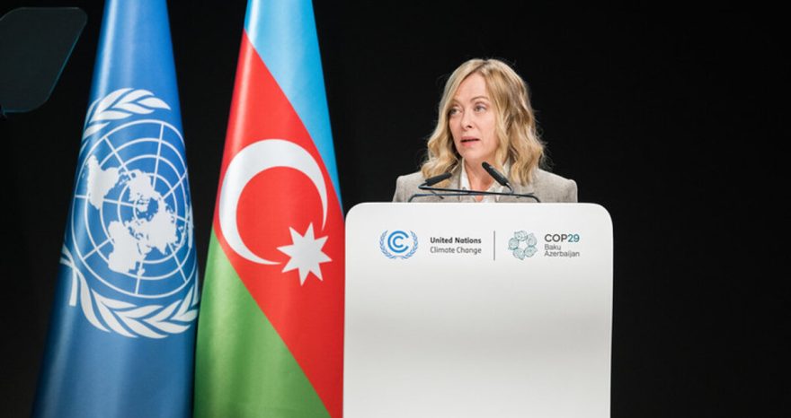 Rinnovabili • Cop29 Meloni: le reazioni al discorso della premier a Baku