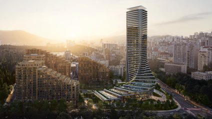 Rinnovabili • Cityzen Tower, il parco a cascata del team Zaha Hadid sarà LEED Gold